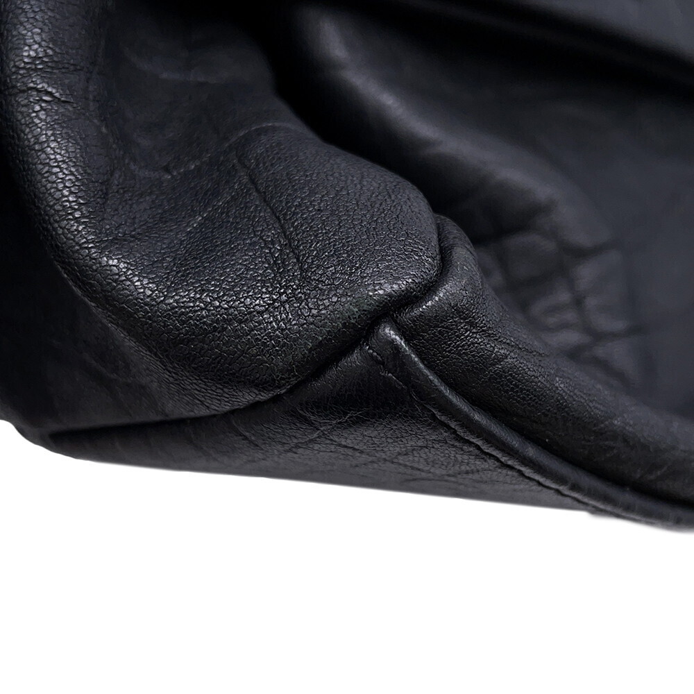 Saint Laurent Paris Shoulder Bag West Hollywood Embossed Leather Black - Picture 6 of 12